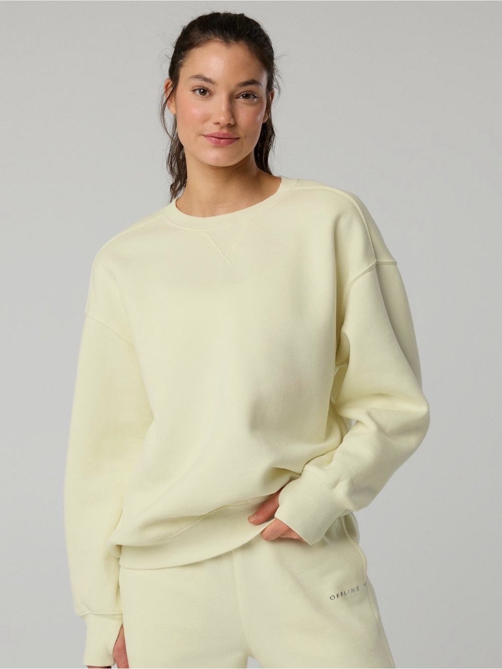 OFFLINE By Aerie Cloud Fleece Oversized Crewneck Sweatshirt